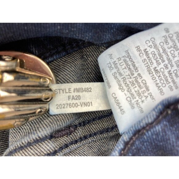 *Madewell Stovepipe Jeans Womens 23P Blue Casual Light Wash Raw Hem Ankle Crop - Picture 7 of 7